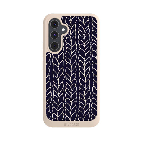 Samsung Galaxy A54 5G NIVOcore Wool Braids Drawings Navy