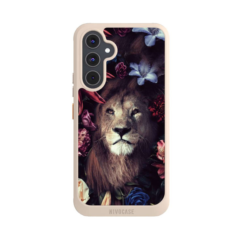Galaxy A54 5G NIVOcore Löwe Blumenrahmen