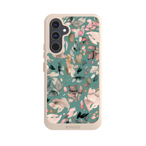 Samsung Galaxy A54 5G NIVOcore Abstract Flowers Petals Green