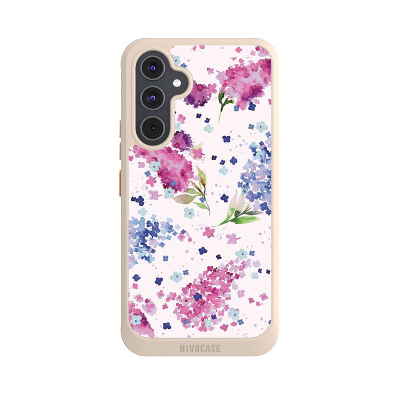 Galaxy A54 5G NIVOcore Hortensien Lila und Rosa Blumen