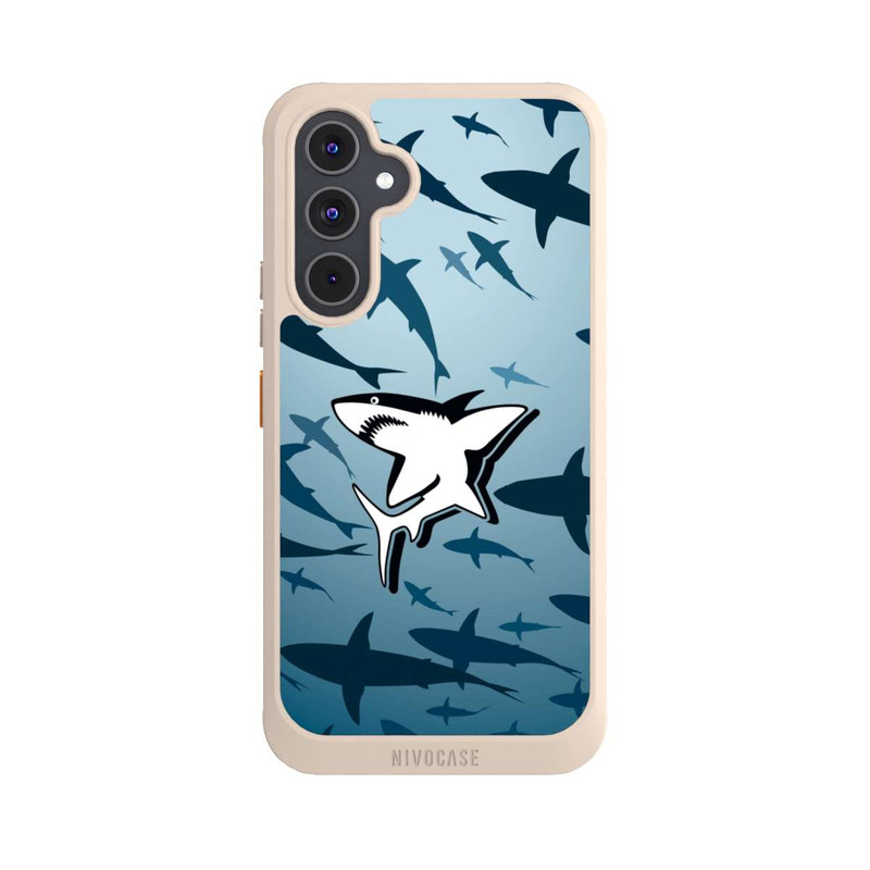 Galaxy A54 5G NIVOcore Haie Muster Blau