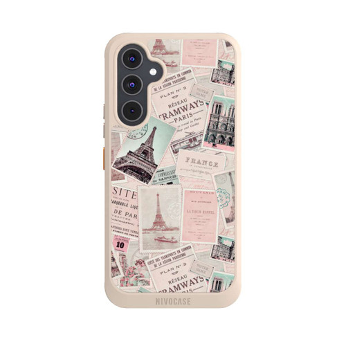 Samsung Galaxy A54 5G NIVOcore Vintage Paris Postcards Pattern