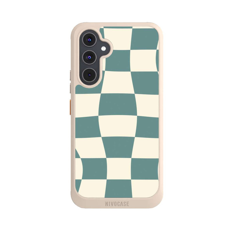 Galaxy A54 5G NIVOcore Schachbrett Petrol