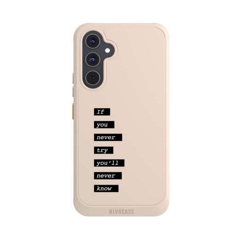 Samsung Galaxy A54 5G NIVOcore If You Try Black Transparent