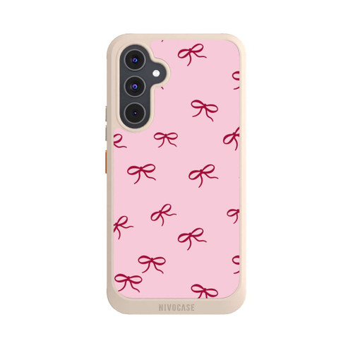 Samsung Galaxy A54 5G NIVOcore Bows Red Pink Pattern