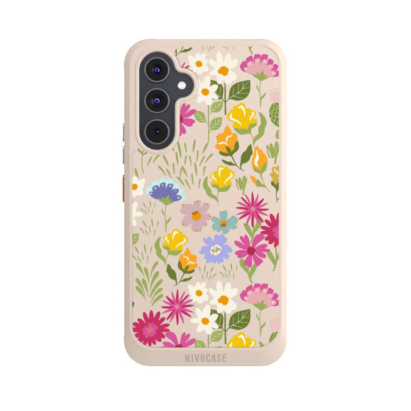 Galaxy A54 5G NIVOcore Bunte Sommerblumen Transparent