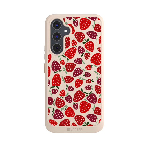 Samsung Galaxy A54 5G NIVOcore Strawberry Pattern Comic Transparent