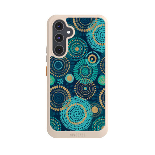 Samsung Galaxy A54 5G NIVOcore Blockprint India Teal Gold