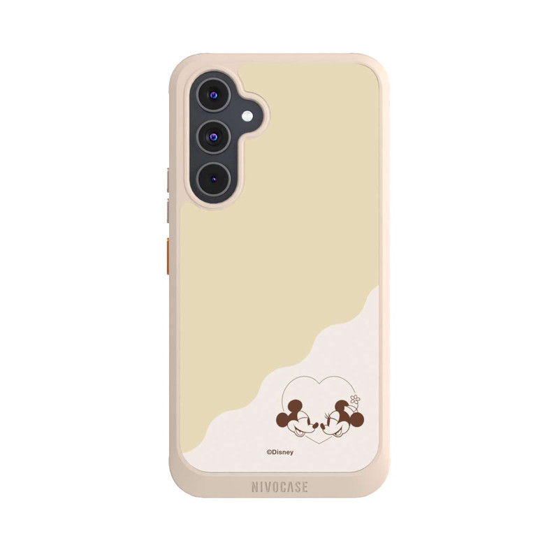 Galaxy A54 5G NIVOcore Mickey and Minnie Love Heart Beige