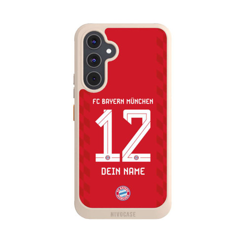 Samsung Galaxy A54 5G NIVOcore FC Bayern München Trikot Personalisierbar 25-26