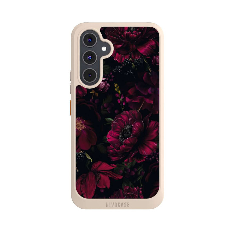 Galaxy A54 5G NIVOcore Dunkle Rote Blumen Liebe