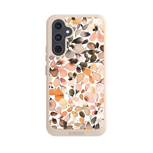 Samsung Galaxy A54 5G NIVOcore Eucalyptus Watercolor Leaves Dark Brown Autumn