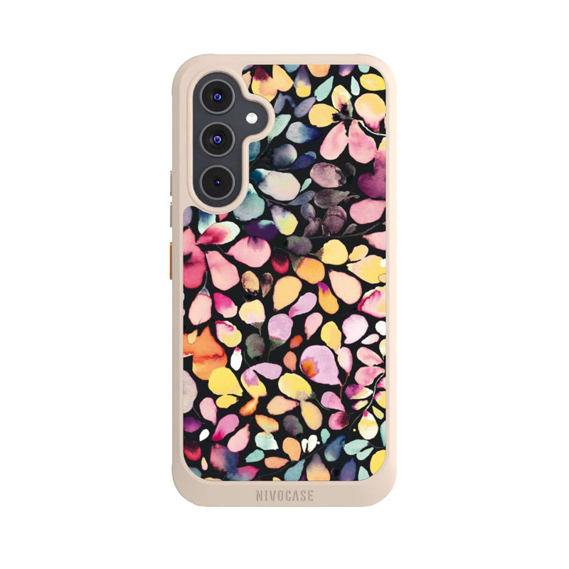 Galaxy A54 5G NIVOcore Eucalyptus Watercolor Leaves Black