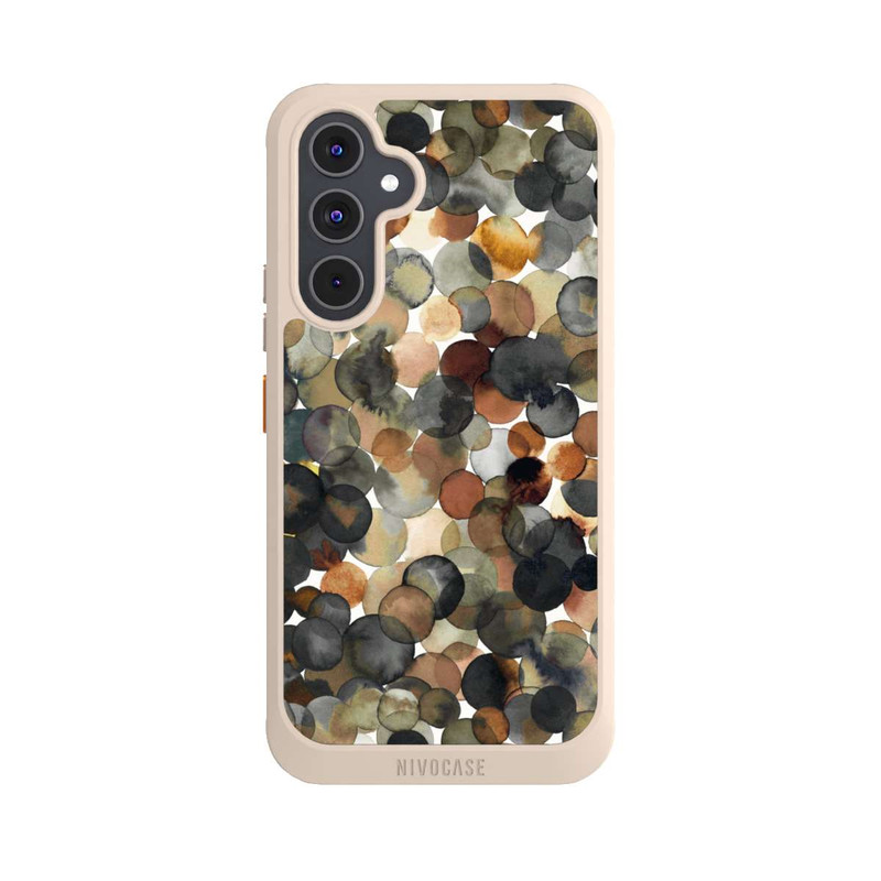 Galaxy A54 5G NIVOcore Watercolor Dots Brown Pattern