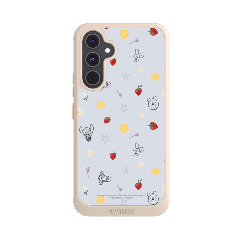 Galaxy A54 5G NIVOcore Winnie Puuh und Freunde Erdbeer Muster Blau