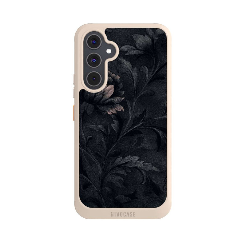 Galaxy A54 5G NIVOcore Dunkles Blumenmuster Vintage