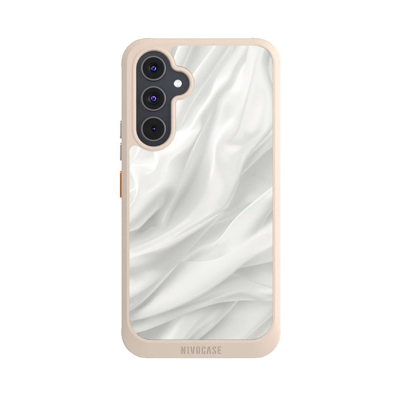 Galaxy A54 5G NIVOcore White Satin Smooth Texture With AI