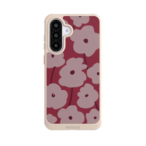 Samsung Galaxy A56 5G NIVOcore Minimalistic Flowers Bordeaux