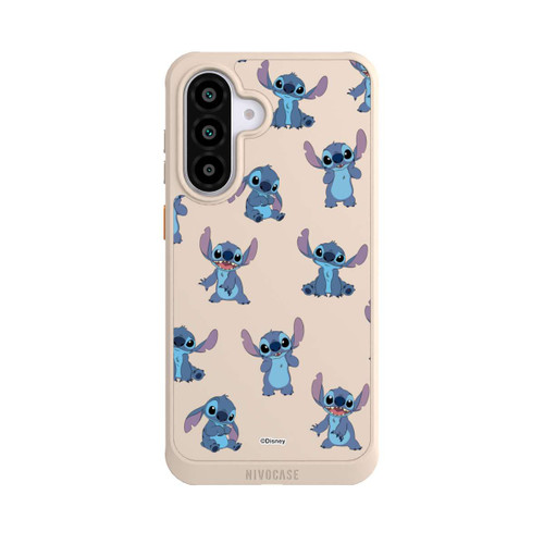 Samsung Galaxy A56 5G NIVOcore Stitch Faces Pattern Transparent