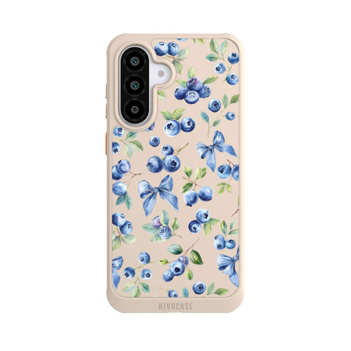 Samsung Galaxy A56 5G NIVOcore Blaubeere Schleifen Transparent mit KI