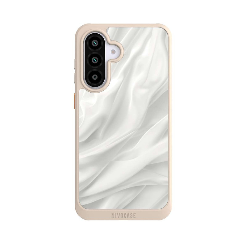 Galaxy A56 5G NIVOcore White Satin Smooth Texture With AI