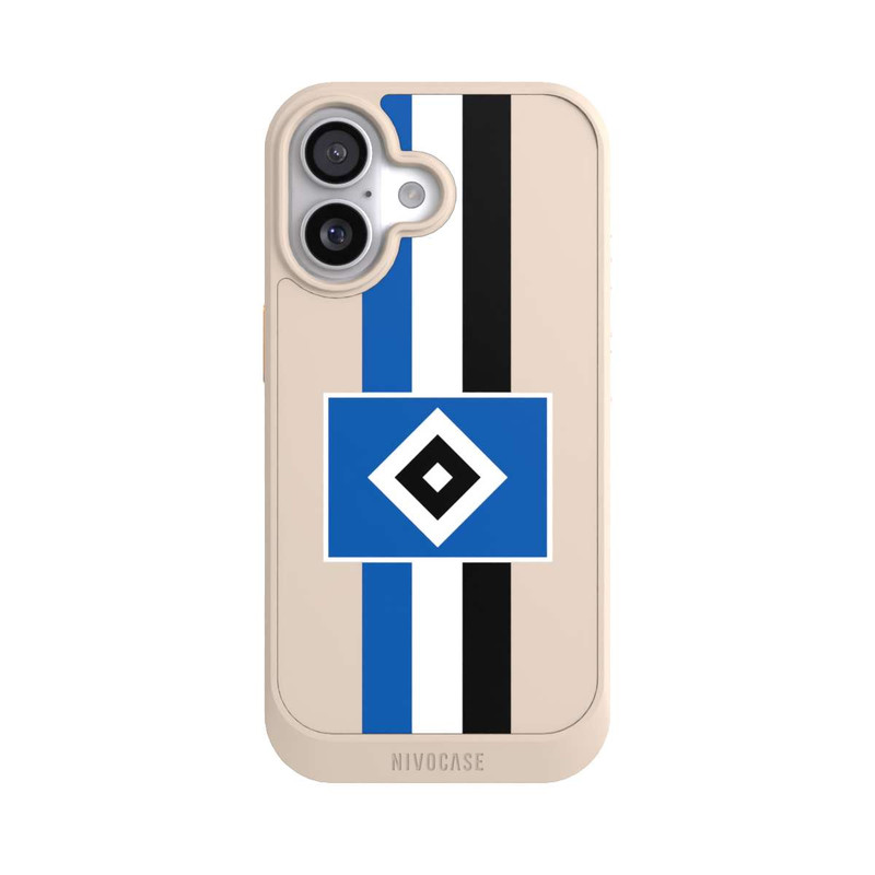 iPhone 17 NIVOcore HSV Streifen - Blau-Weiß-Schwarz - ohne Hintergrund