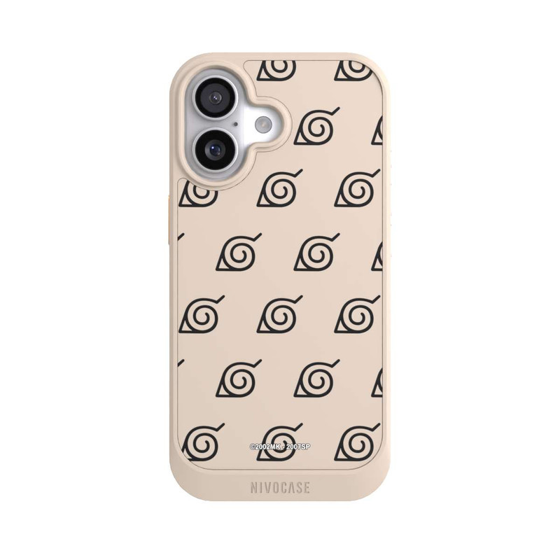 iPhone 17 NIVOcore Schwarzes Konoha-Muster Transparent