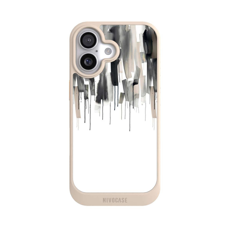 iPhone 17 NIVOcore Watery Stripes Japandi Black