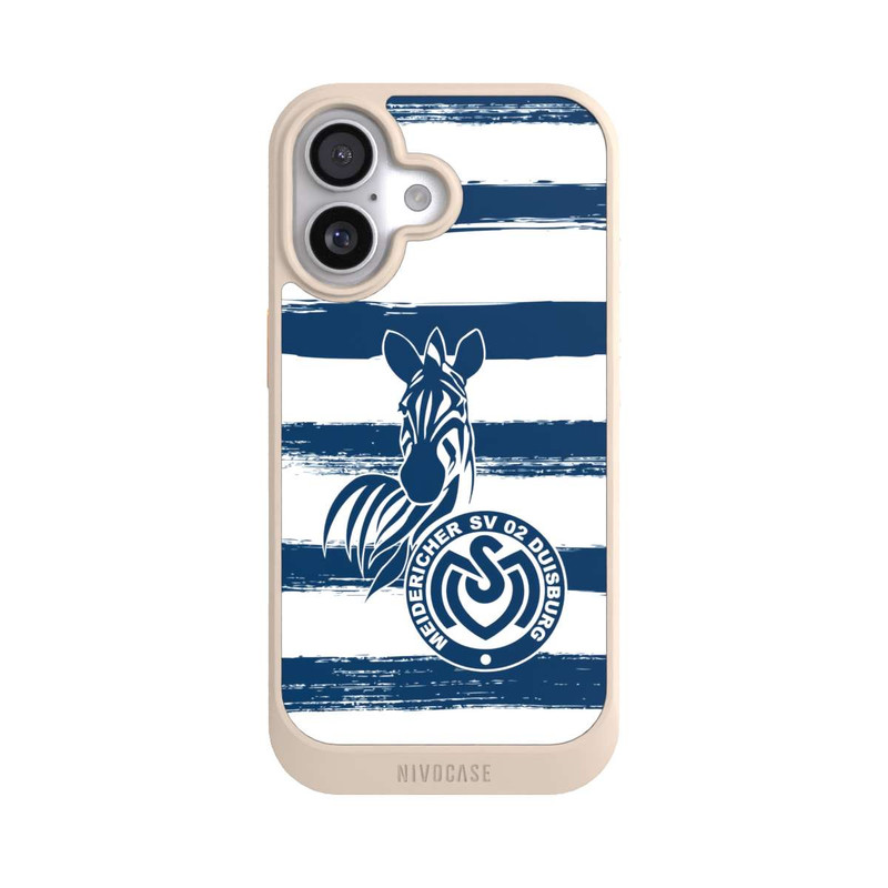 iPhone 17 NIVOcore MSV Duisburg Blau Weiß Gestreift
