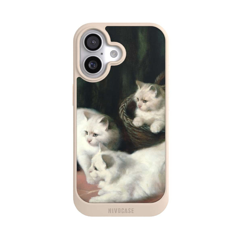 iPhone 17 NIVOcore Three White Angora Kittens