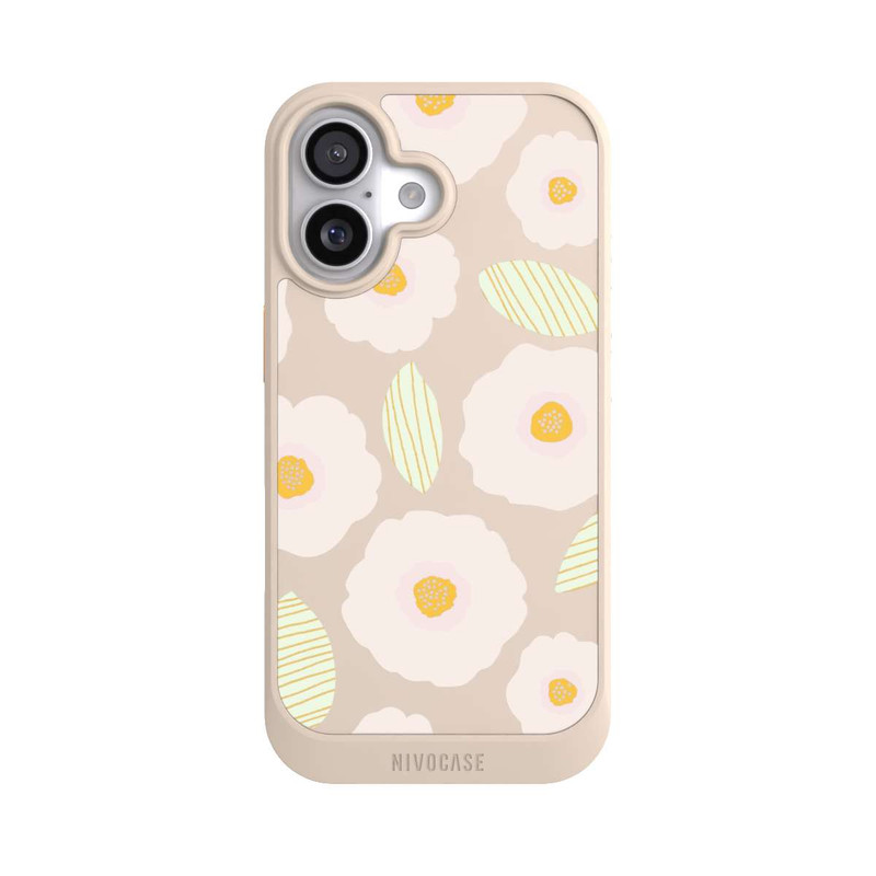 iPhone 17 NIVOcore Simple Pastell Flowers Light Transparent