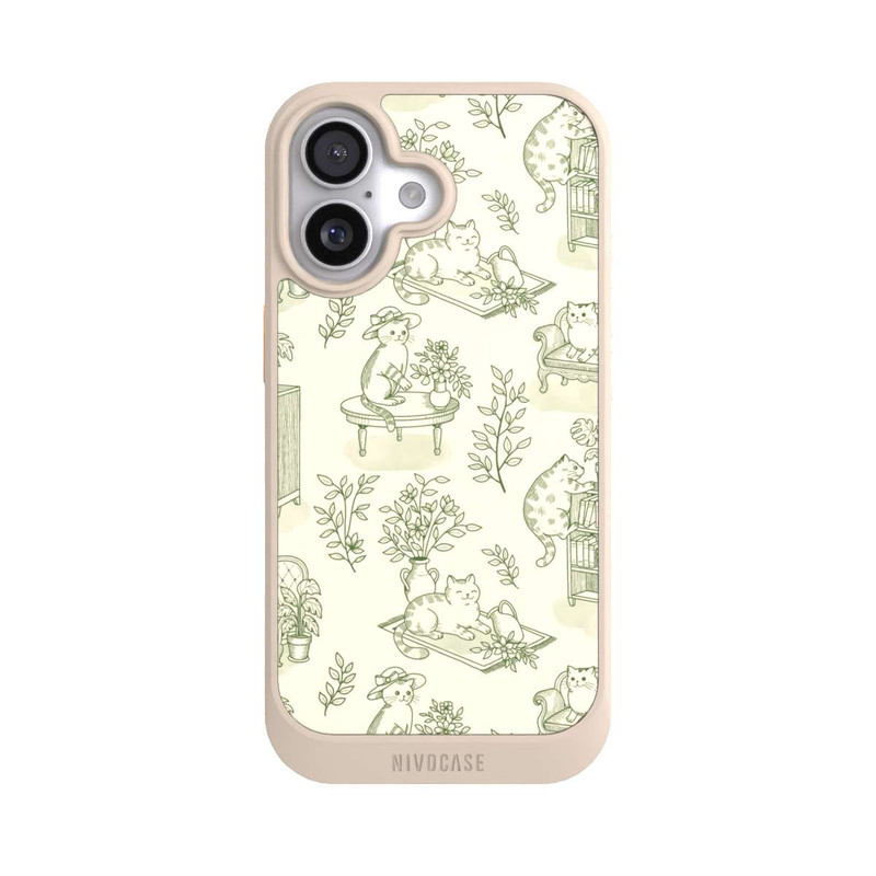 iPhone 17 NIVOcore Chonky Cats Toile de Jouy