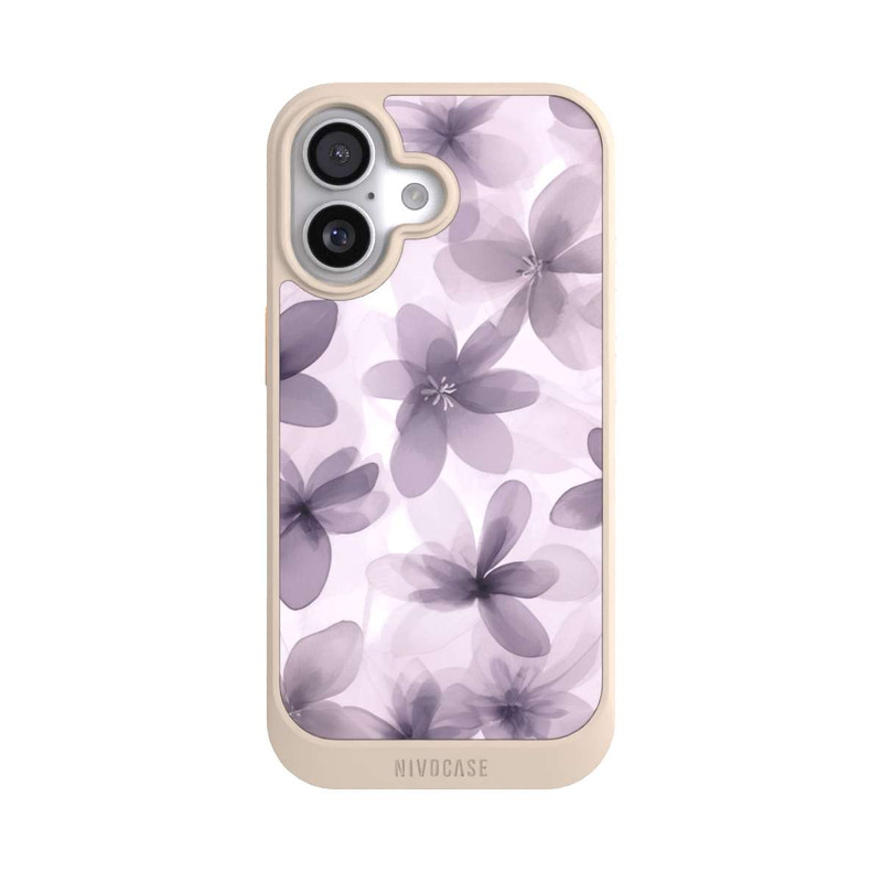 iPhone 17 NIVOcore Fliederfarbenes Blumenmuster mit KI