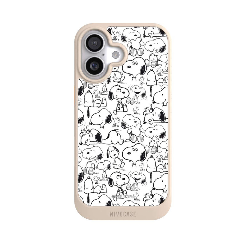 iPhone 17 NIVOcore Classic Snoopy Pattern White