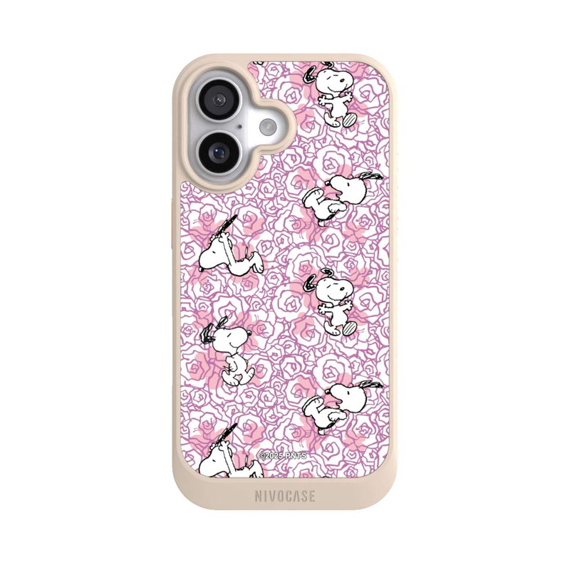 iPhone 17 NIVOcore Peanuts Pink Roses Pattern