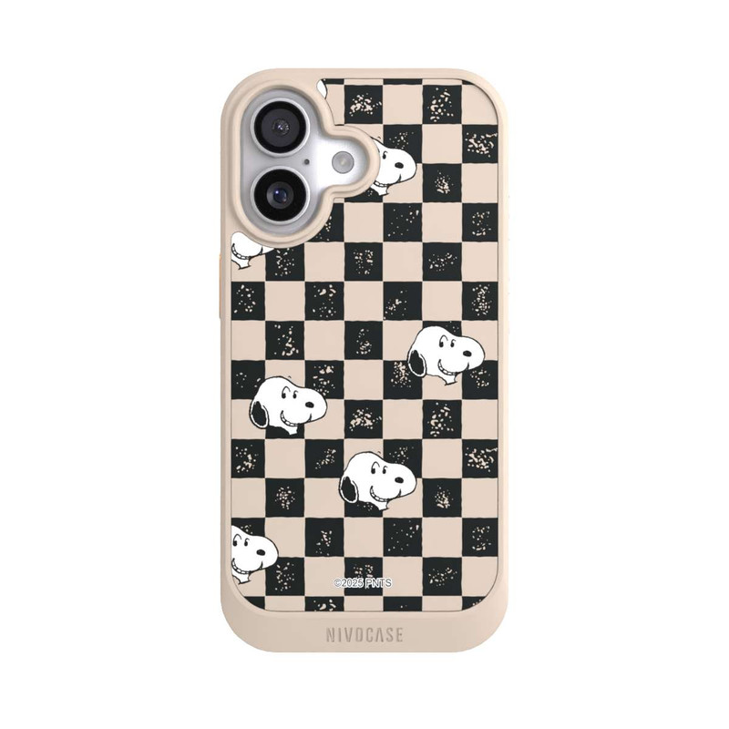 iPhone 17 NIVOcore Snoopy Checked Pattern