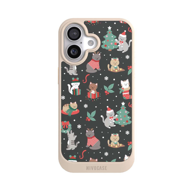 iPhone 17 NIVOcore Weihnachtliche Kätzchen