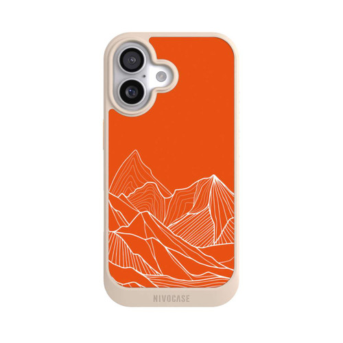  NIVOcore Höhenlinien Berg Orange