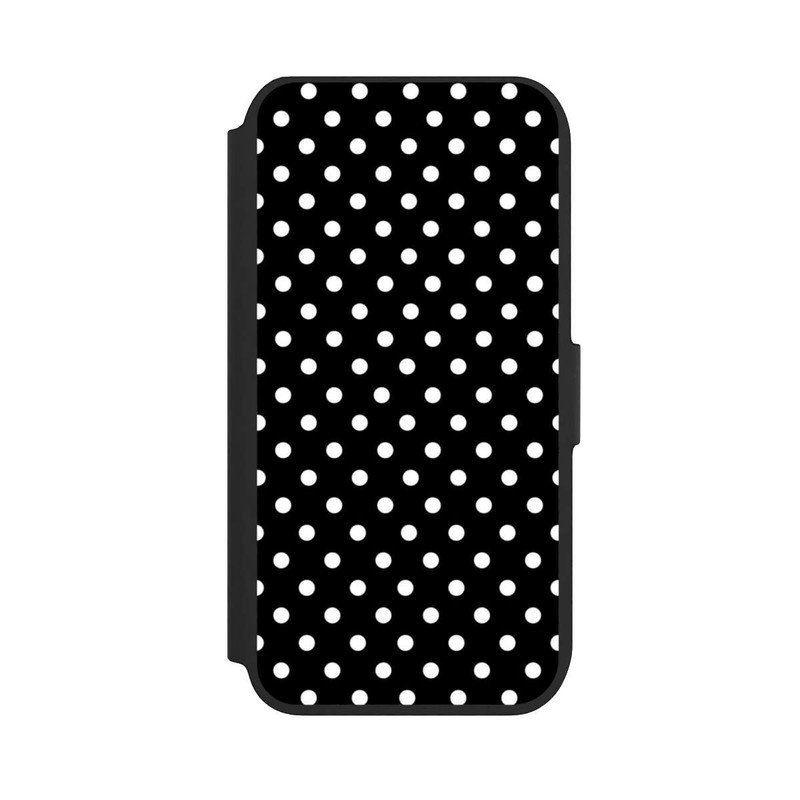 iPhone 7 NIVOflip Polka Dots Schwarz und Weiß