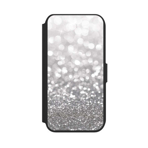 Apple iPhone 7 NIVOflip Pluie de Paillettes Argentées Look