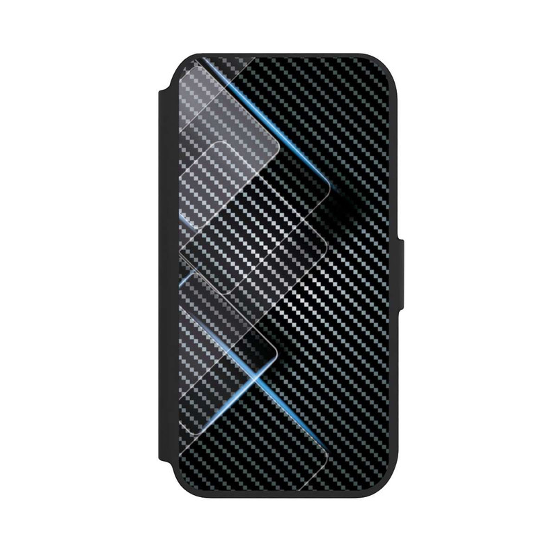 iPhone 7 NIVOflip Lignes Bleues Carbones
