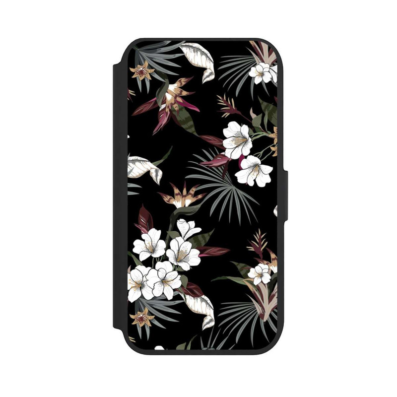 iPhone 7 NIVOflip Flowers Black