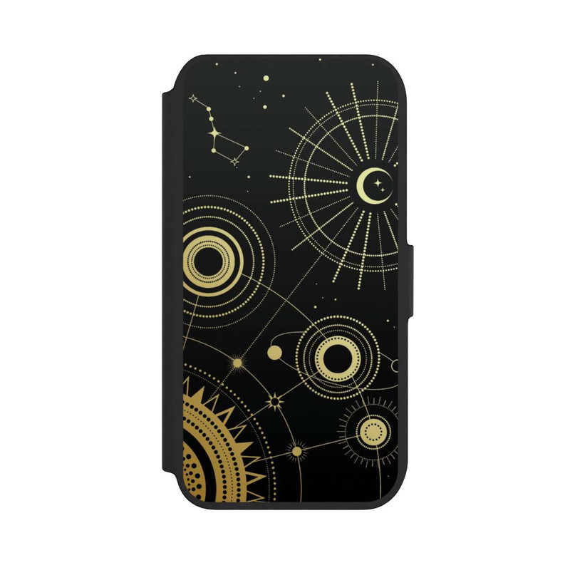 iPhone 7 NIVOflip Schwarzer und goldener Look Abstrakt