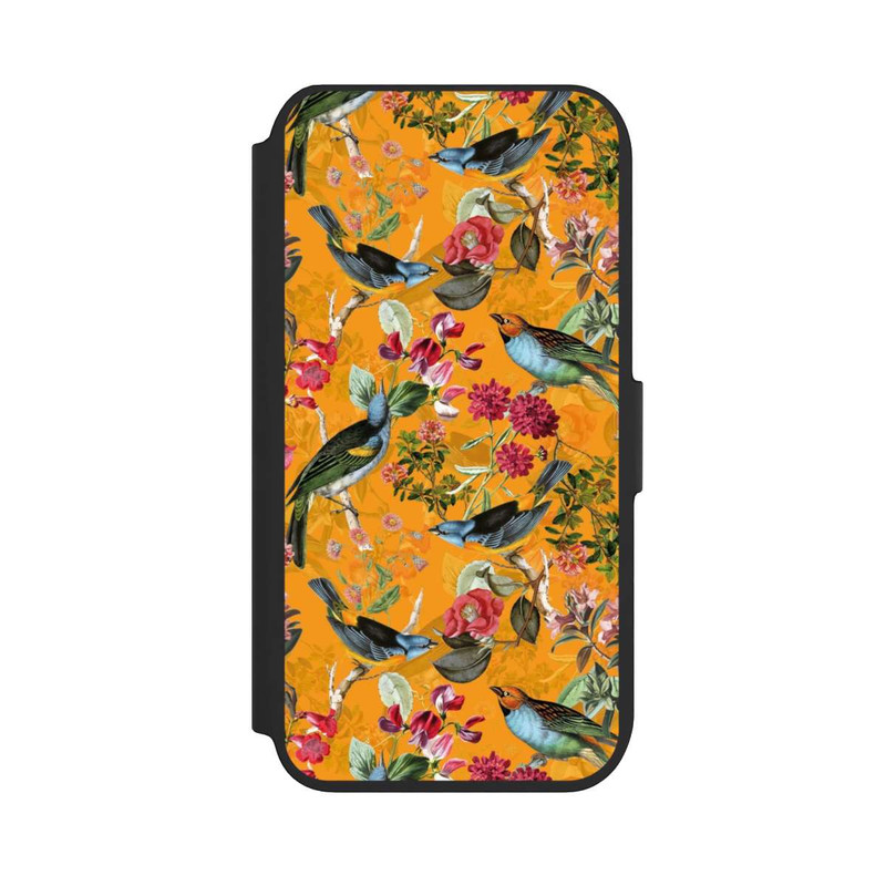 iPhone 7 NIVOflip Tapete mit Vögeln und Blumen