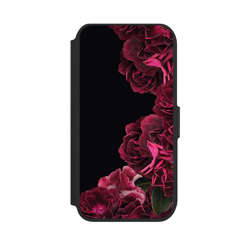 iPhone 7 NIVOflip Roses Vintage sur Fond Noir