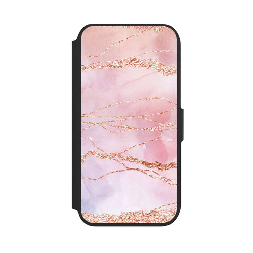 Apple iPhone 7 NIVOflip Glitzer Look Pink Mädchen Marmor