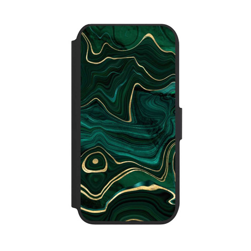 Apple iPhone 7 NIVOflip Malachite gold print