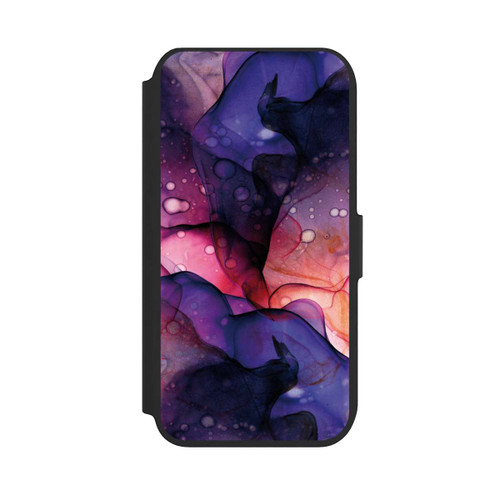 Apple iPhone 7 NIVOflip Flüssige Kunst Lila-Pink
