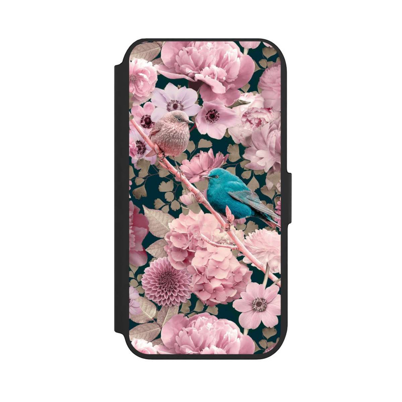 iPhone 7 NIVOflip Sparrows in Pink Flower Pattern