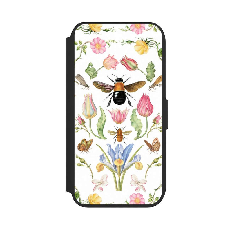 iPhone 7 NIVOflip Wildblumen mit Biene weiß